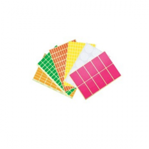 STICKER- Label Sticker Square (1pkt per size per colour)