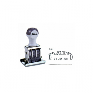 STAMP- Shiny Dater Stamp S68 PAID