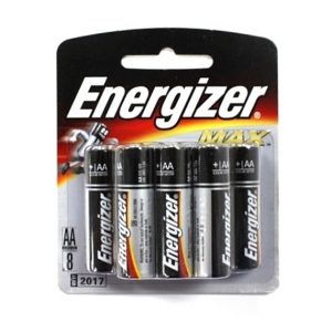 BATTERY- Energizer Alkaline Battery AA 8’s/pkt