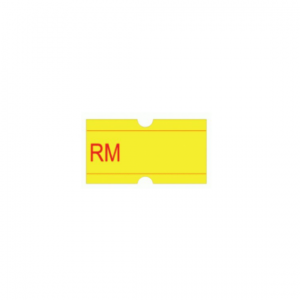 LABEL – PRICE LABEL, 2 RED LINE RM (YELLOW)